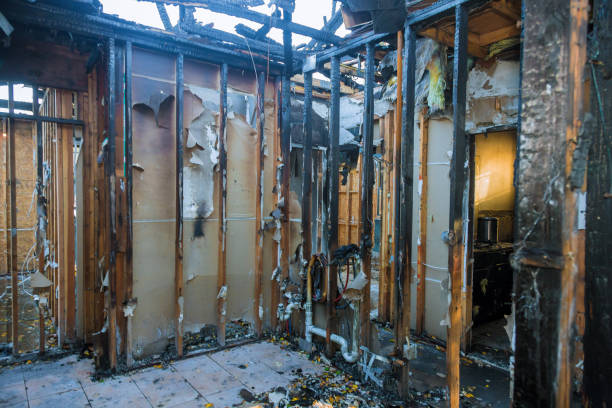 Professional Fire Damage Assessment technician working in Temple, GA